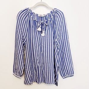 Vineyard Vines Blue & White Stripe Blouse